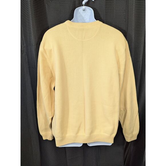 EDDIE BAUER! CORNMEAL YELLOW, 100% COTTON CREW NECK SWEATER! SZ XXL - Picture 5 of 9